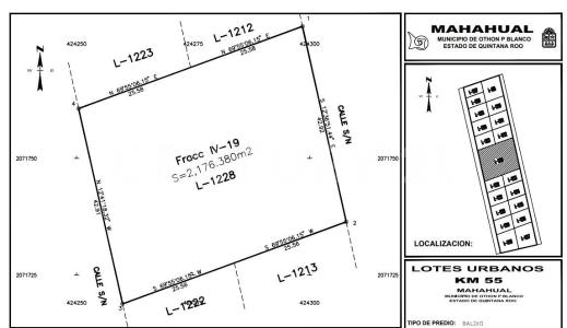 Carretera Cafetal-Mahahual Km 55, Othon P Blanco, Quintana Roo 77940, Meksika