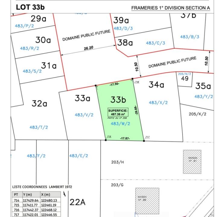 Lotissement "Fours à Chaux" 1, Frameries, Bélgica