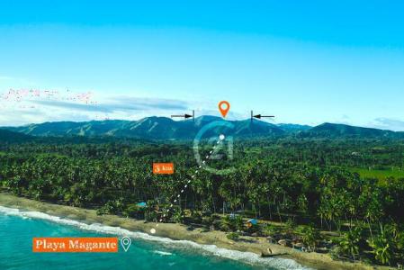 Large Ocean and Mountain View Land for Sale in Villa Magante, Rio San Juan, Puerto Plata, Dominican Republic