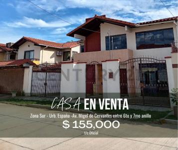 CASA EN VENTA URB. ESPAÑA, AV. MIGUEL DE CERVANTES ENTRE 6to Y 7mo ANILLO S/N, Sur, Santa Cruz 0000, Bolivia