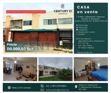 Urbanización 'Caperuza', Lote Nro. 6 -Manzana E, a una cuadra y media de la Av. Gualberto E-6, Este, Cochabamba 0000, Bolivia