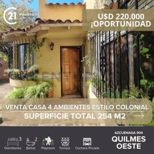 Azcuenaga 904, Quilmes, GBA Sur 1878, Argentine