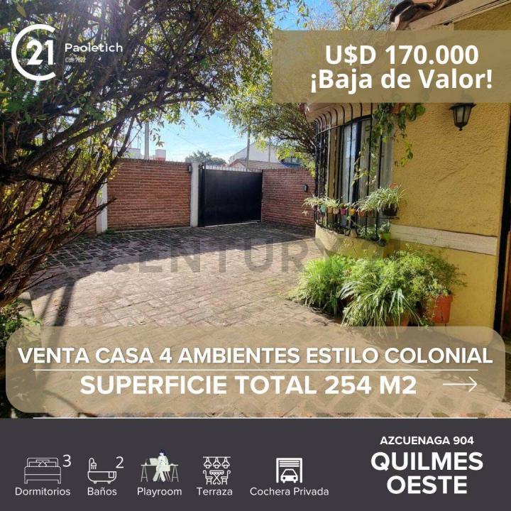 Azcuenaga 904, Quilmes, GBA Sur 1878, Argentine