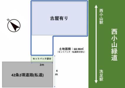 小山６丁目, 緑道沿いの土地登場　建築条件無し　小山６丁目古屋付土地, 品川区, טוקיו 142-0062, יפן